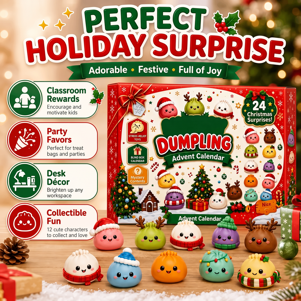 2026 Dumpling Squishy Advent Calendar