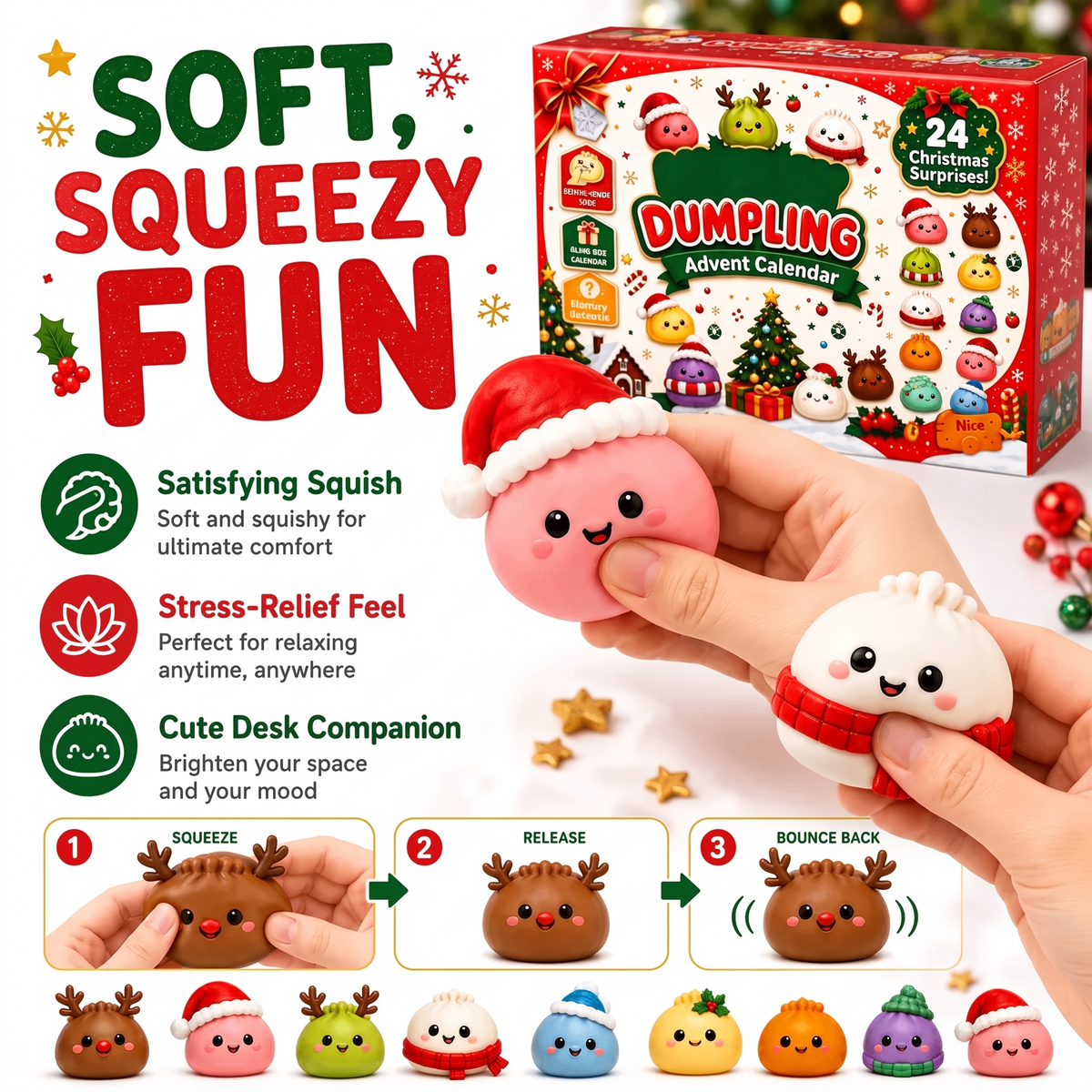 2026 Dumpling Squishy Advent Calendar